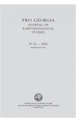 Pro Georgia. Journal of Kartvelological Studies 2022/32 - Ebook