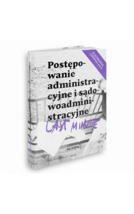 Last Minute postępwanie administracyjne 2021 - Piotr Bronny - Ebook - 9788366720770