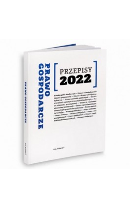 Przepisy 2022 Prawo gospodarcze - Ebook - 9788366720879