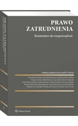 Prawo zatrudnienia. Komentarz do rozporządzeń - Maria Bosak - Ebook - 978-83-8358-647-2