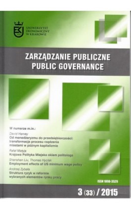 Zarządzanie Publiczne nr 3(33)/2015 - Ebook