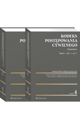 Kodeks postępowania cywilnego. Komentarz - Małgorzata Manowska - Ebook - 978-83-8223-725-2