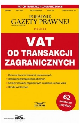 VAT od transakcji zagranicznych Podatki 4/2024 - Praca zbiorowa - Ebook - 978-83-8268-475-9