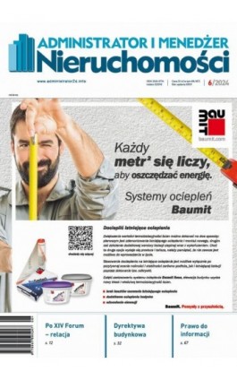 Administrator i Menedżer Nieruchomości 6/2024 - Praca zbiorowa - Ebook