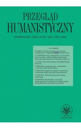 Przegląd Humanistyczny 2024/1 (484) - Ebook