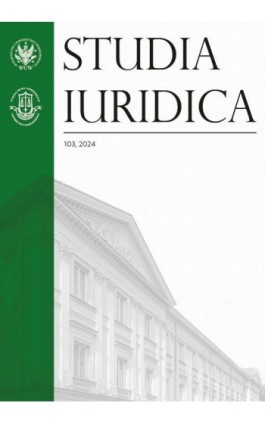 Studia Iuridica, nr 103 - Ebook