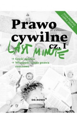 Last minute. Prawo cywilne cz1 - Bogusław Gąszcz - Ebook - 978-83-67523-50-9