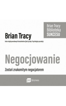 Negocjowanie - Brian Tracy - Audiobook - 978-83-7746-664-3