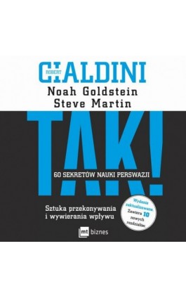 TAK! 60 sekretów nauki perswazji - Steve Martin - Audiobook - 978-83-8087-275-2