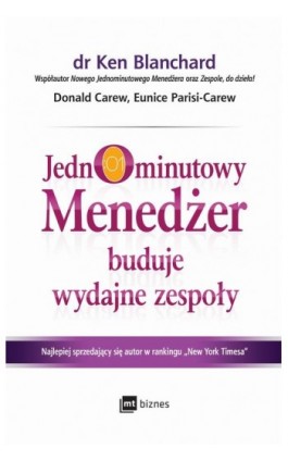 Jednominutowy Menedżer buduje wydajne zespoły - Ken Blanchard - Audiobook - 978-83-8087-726-9