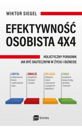 Efektywność osobista 4x4 - Wiktor Siegel - Ebook - 978-83-8231-077-1