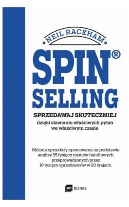 SPIN® SELLING - Neil Rackham - Ebook - 978-83-8231-501-1