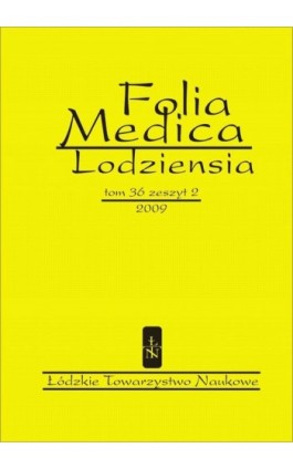 Folia Medica Lodziensia t. 36 z. 2/2009 - Praca zbiorowa - Ebook