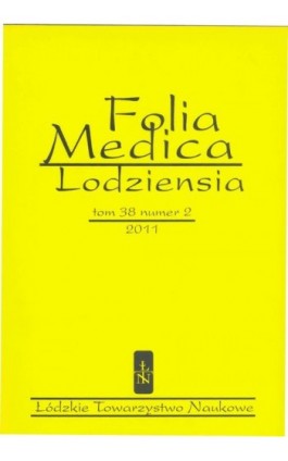 Folia Medica Lodziensia t. 38 z. 2/2011 - Praca zbiorowa - Ebook