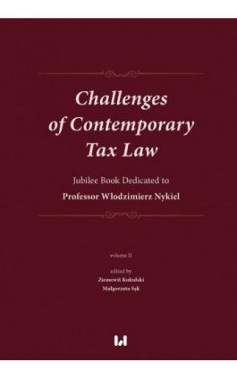 Challenges of Contemporary Tax Law - Ebook - 978-83-8331-400-6