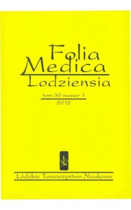 Folia Medica Lodziensia t. 39 z. 1/2012 - Praca zbiorowa - Ebook