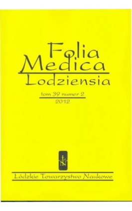 Folia Medica Lodziensia t. 39 z. 2/2012 - Praca zbiorowa - Ebook