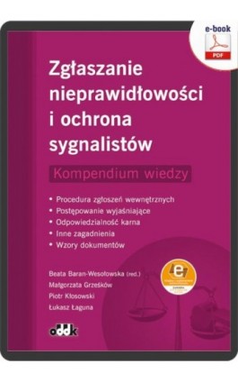 Zgłaszanie nieprawidłowości i ochrona sygnalistów. Kompendium wiedzy. Procedura zgłoszeń wewnętrznych - Postępowanie wyjaśniając - Dr Hab. Beata Baran-Wesołowska - Ebook - 978-83-8253-035-3