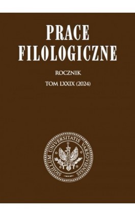 Prace Filologiczne LXXIX - Ebook