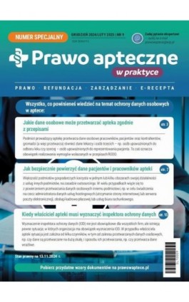 Prawo apteczne w praktyce, numer specjalny 09 - Praca zbiorowa - Ebook