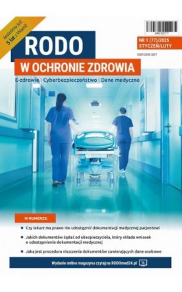 RODO w ochronie zdrowia nr 77 - Praca zbiorowa - Ebook
