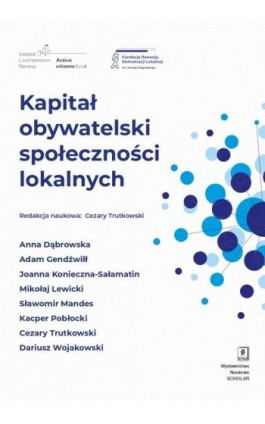 Kapitał obywatelski społeczności lokalnych - Anna Dąbrowska - Ebook - 978-83-68091-01-4