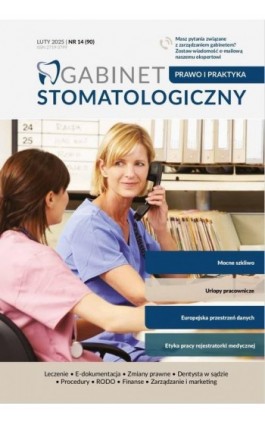 Gabinet Stomatologiczny, Prawo i praktyka, nr 90 - Praca zbiorowa - Ebook