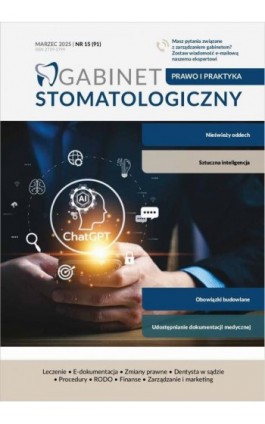 Gabinet Stomatologiczny, Prawo i praktyka, nr 91 - Praca zbiorowa - Ebook