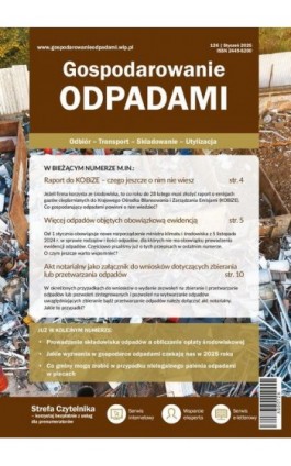 Gospodarowanie odpadami, nr 126 - Praca zbiorowa - Ebook