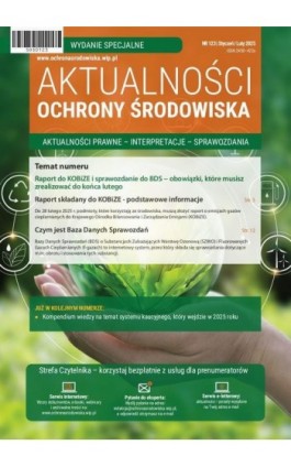 Aktualności ochrony środowiska, nr specjalny 123 - Praca zbiorowa - Ebook