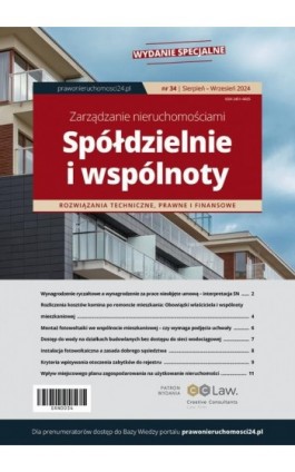 Zarządzanie nieruchomościami, spółdzielnie i wspólnoty nr 34 - Praca zbiorowa - Ebook