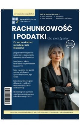Rachunkowość i Podatki dla praktyków wydanie specjalne nr 83 - Paweł Łojek - Ebook