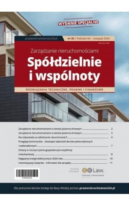 Zarządzanie nieruchomościami, spółdzielnie i wspólnoty nr 35 - Praca zbiorowa - Ebook