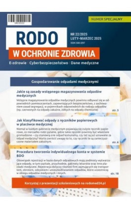 RODO w ochronie zdrowia,...