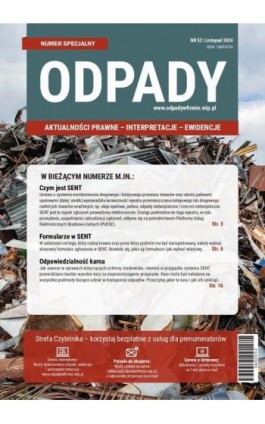 Odpady numer specjalny 52 - praca zbiororwa - Ebook