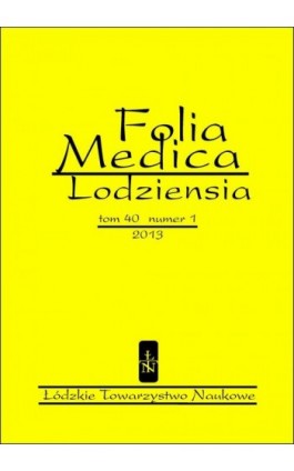 Folia Medica Lodziensia t. 40 z. 1/2013 - Praca zbiorowa - Ebook