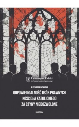 Odpowiedzialność osób prawnych Kościoła katolickiego za czyny niedozwolone - Aleksandra Głowacka - Ebook - 978-83-67953-58-0