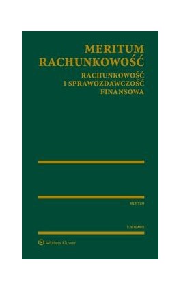 MERITUM Rachunkowość. Rachunkowość i sprawozdawczość finansowa - Ewa Walińska - Ebook - 978-83-8092-510-6