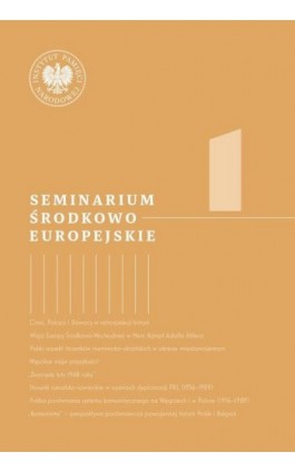 Seminarium Środkowoeuropejskie, t. 1 - Ebook - 978-83-8376-515-0