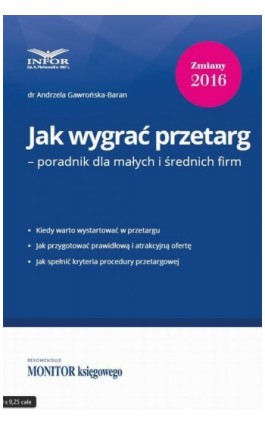 Jak wygrać przetarg – poradnik dla małych i średnich firm - Andrzela Gawrońska-Baran - Ebook - 978-83-744-0799-1