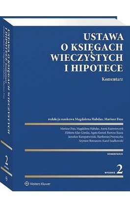 Ustawa o księgach wieczystych i hipotece. Komentarz - Jarosław Kuropatwiński - Ebook - 978-83-8438-094-9