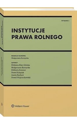 Instytucje prawa rolnego - Elżbieta Kremer - Ebook - 978-83-8390-880-9