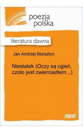 Niestatek - Jan Andrzej Morsztyn - Ebook - 978-83-270-2090-1