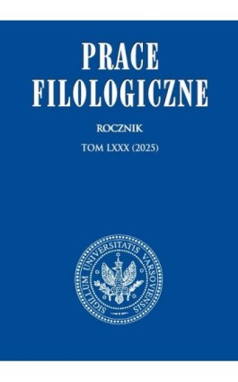 Prace Filologiczne LXXX - Ebook