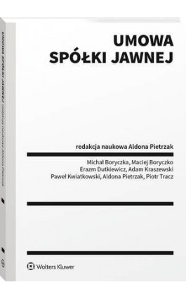 Umowa spółki jawnej - Michał Boryczka - Ebook - 978-83-8286-790-9