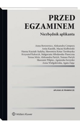 Przed egzaminem. Niezbędnik...