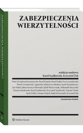 Zabezpieczenia wierzytelności - Jacek Widło - Ebook - 978-83-8187-444-1
