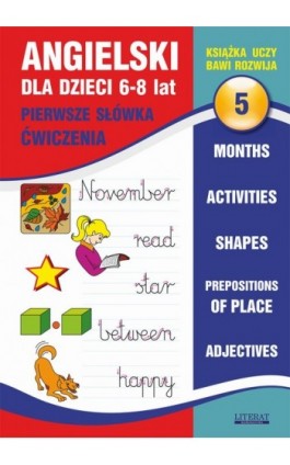 Angielski dla dzieci 5. Pierwsze słówka. Ćwiczenia. 6-8 lat - Joanna Bednarska - Ebook - 978-83-7898-312-5