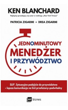 Jednominutowy menedżer i przywództwo - Patricia Zigarmi - Ebook - 978-83-8087-735-1