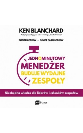 Jednominutowy Menedżer buduje wydajne zespoły - Ken Blanchard - Audiobook - 978-83-8087-726-9